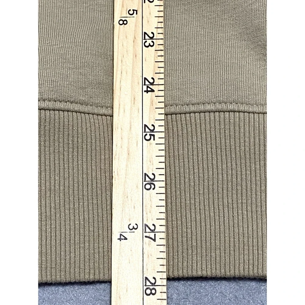 The North Face Mens XL Crewneck Sweatshirt Olive Green Embroidered Logo Fleece
